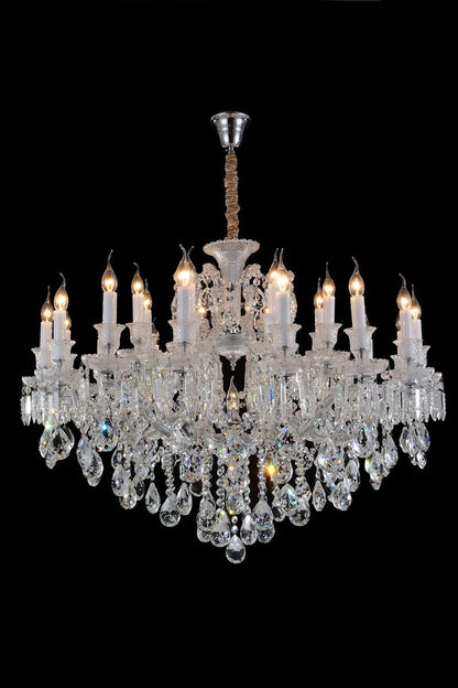 Aico Lighting Chambord 19 Light Chandelier in Clear and ChromeBy Michael Amini