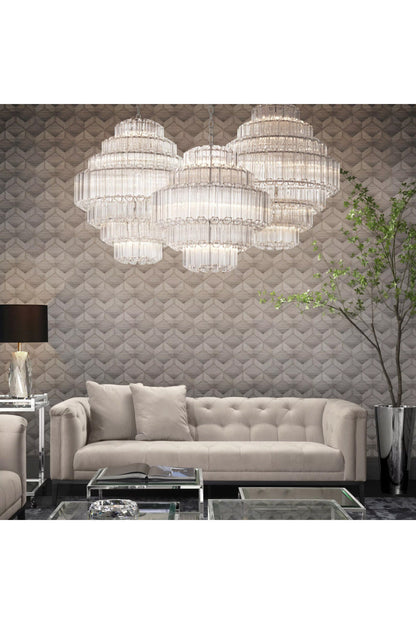 Tubular Glass Modern Chandelier S | Eichholtz VittoriaBy OROA - Furniture