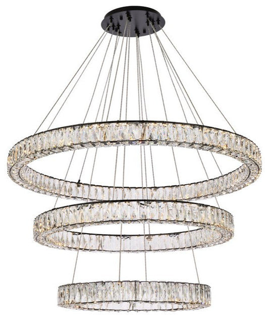 Modern Black 3-Light ChandelierBy Home Living
