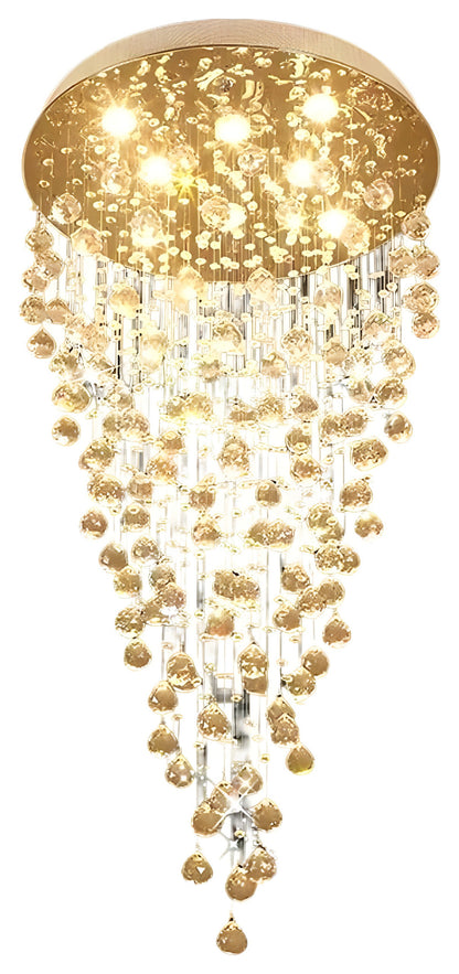 Le Tignet | Creative Large Raindrops Crystal Chandelier, 16 Bulbs, Warm LightBy Miron Demid LLC