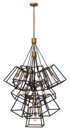 Constellation Pendant, 16-Light, Nickel, 48"H (4656 PN/MBLACK 9U403)