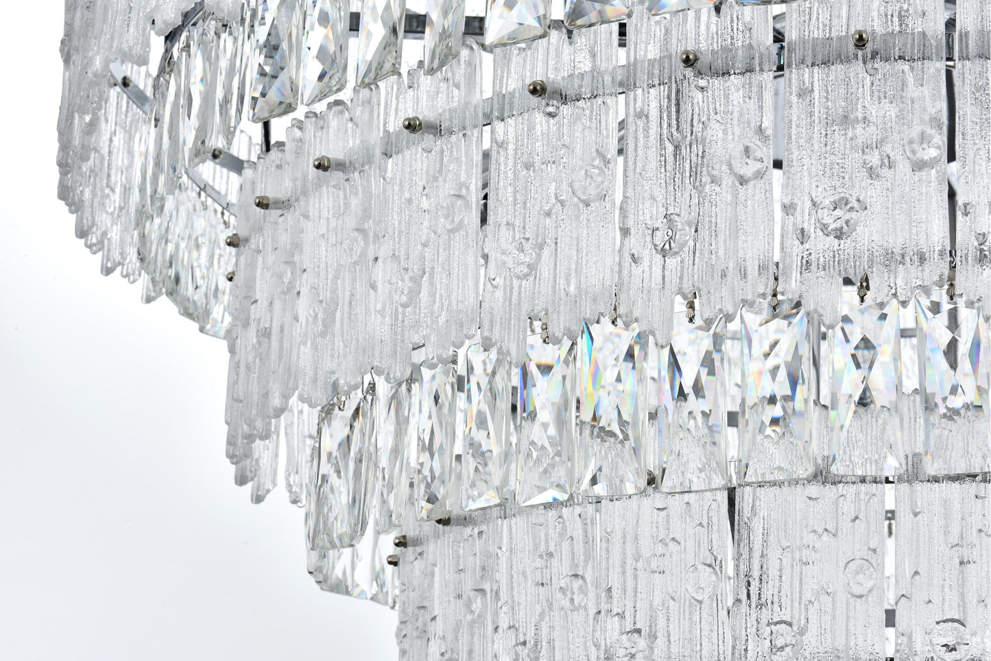 Home Living 36" Chandelier, ChromeBy Home Living