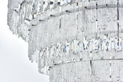 Home Living 36" Chandelier, ChromeBy Home Living