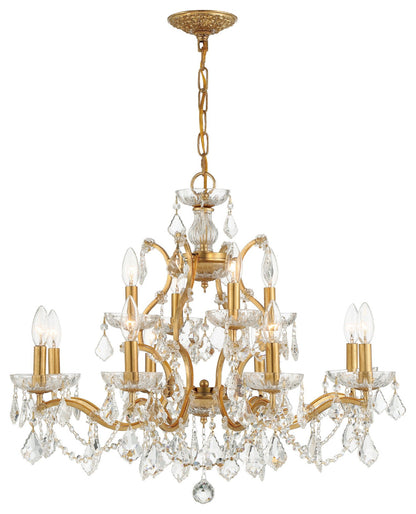 Crystorama Lighting Group 4456-CL-S Filmore 29"W 12 Light Crystal - AntiqueBy Crystorama Lighting