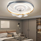 360° Rotatable LED Three-color Light Stepless Dimming Ceiling Fan Lamp with Remote Control