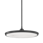 Abacus Pendant, 5-Light, Standard Height, LED, Black, Abacus Cool Grey Glass, 5.5"W (139050-LED-STND-10-YL0668 5CQEUN)