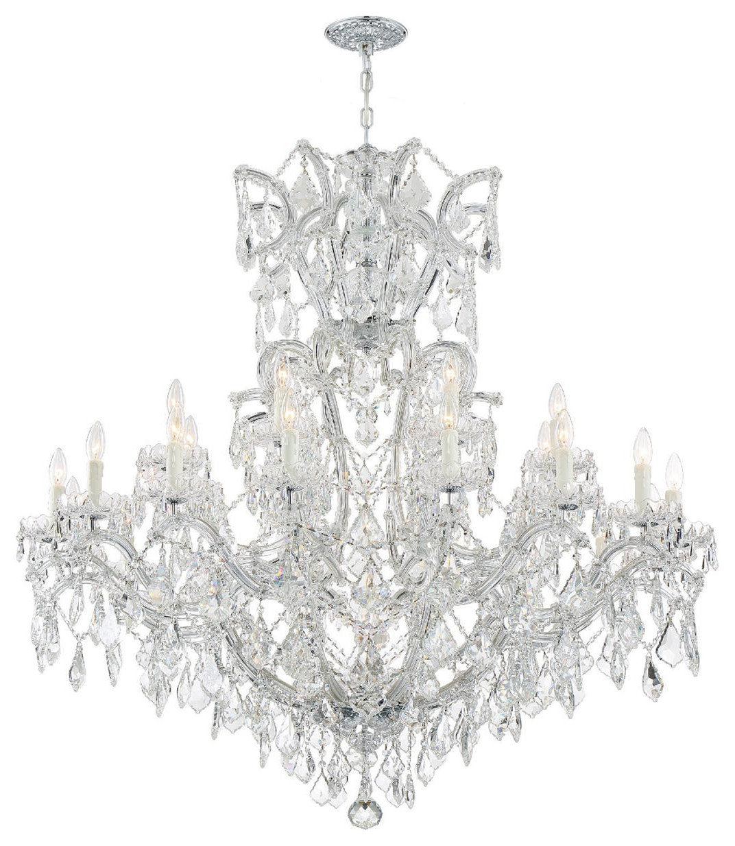 Maria Theresa 25 Light Chandelier, Polished ChromeBy Crystorama Lighting