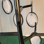 Contemporary Metal Chandelier 51"