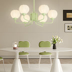 6 Flowers Round Bell Orchid Three Step Dimming Modern Hanging Lights Fixture