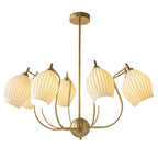 4 Lights Ceramics Flower shaped Warm Light Modern Ceiling Lights