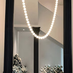 Acrylic Balls Pearl Necklace Luxury Art Italian Style Chandelier Lamp