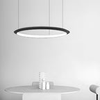 Black Ring Chandelier LED Pendant