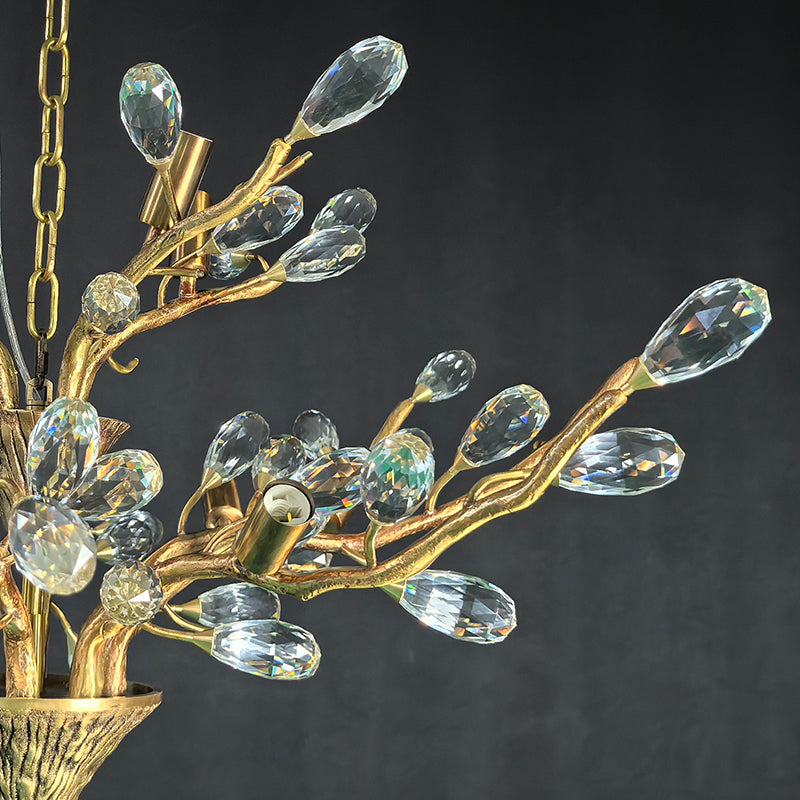 Budding Crystal Chandelier