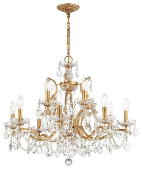 Filmore 12-Light Chandelier In Traditional Style, 24"Hx29"WBy Crystorama Lighting