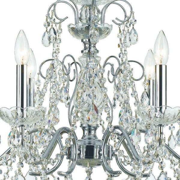 Imperial 6-Light Chandelier in Minimalist Style, 26"Wx24.5"HBy Crystorama Lighting