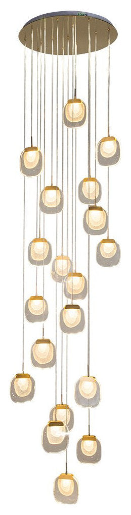 MIRODEMI? Vernazza Creative Staircase Crystal Chandelier, 15 LightsBy Miron Demid LLC