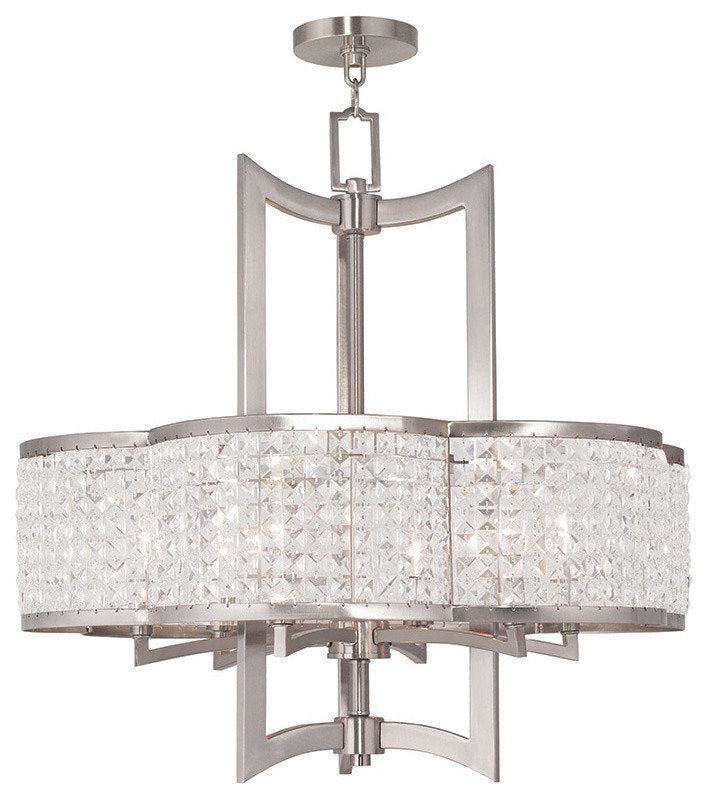Grammercy Chandelier, Brushed NickelBy Livex Lighting Inc.