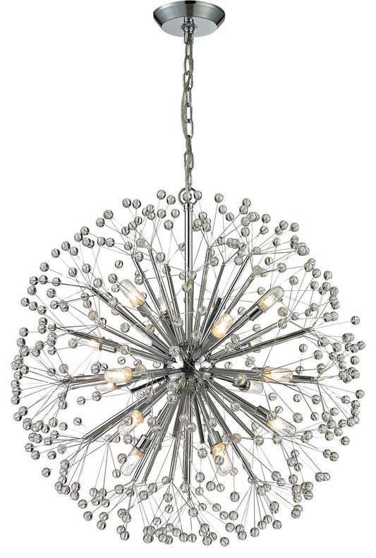 Starburst 16 Light Chandelier, Polished ChromeBy ELK Group International