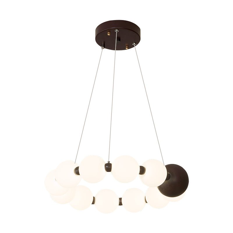 Celestial Bead Ring Chandelier