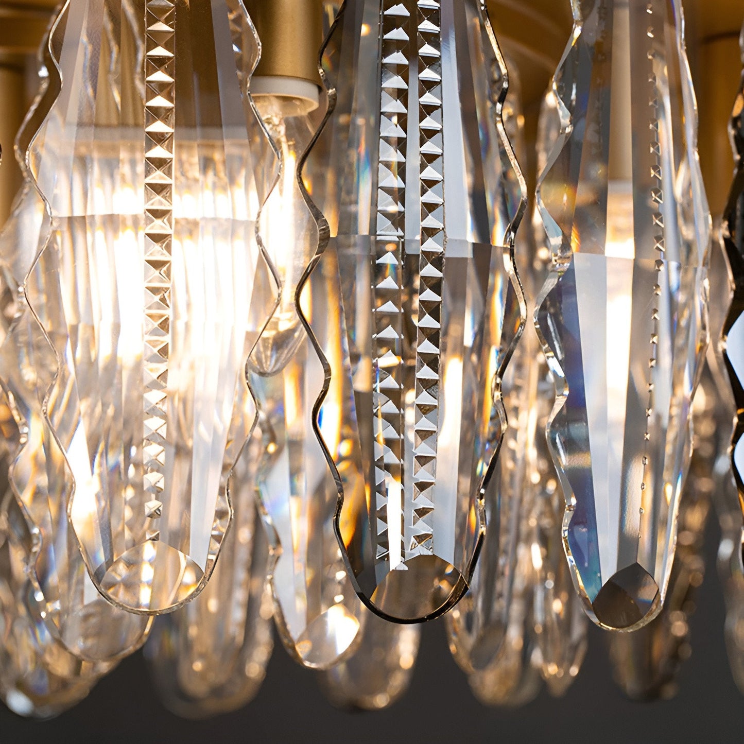 Allumiere | Modern Posh Drum Gold Crystal Chandelier, Dia39.4"By Miron Demid LLC