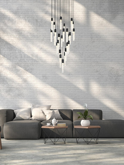 Home Living 42" Chandelier, BlackBy Home Living