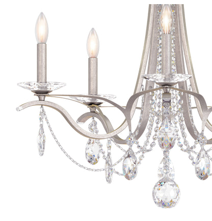 Schonbek Va8335N-48S 5 Light Crystal Chandelier, Antique SilverBy Schonbek