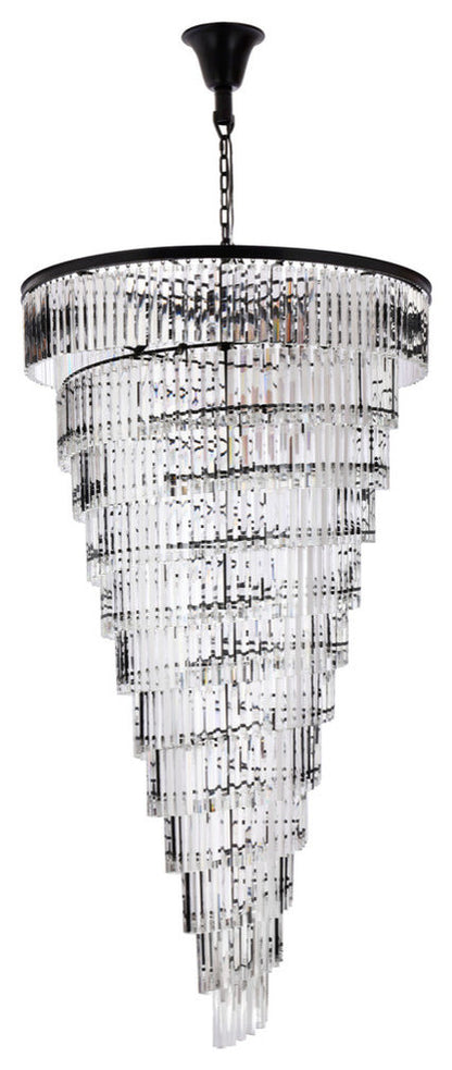 Elegant Lighting Sydney 48" Spiral Crystal ChandelierBy Elegant Furniture & Lighting