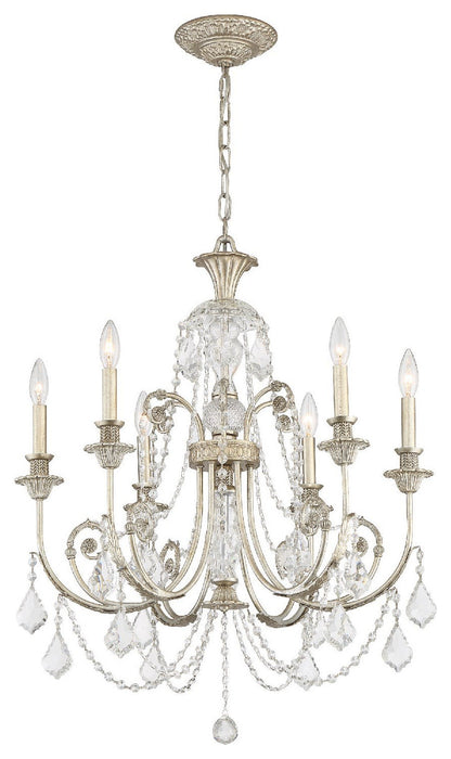 Crystorama Lighting Group 5116-CL-S Regis 6 Light 26"W Crystal - Olde SilverBy Crystorama Lighting