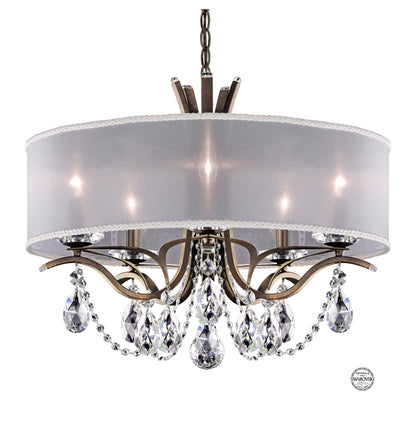 Schonbek Va8305N-23S1 5 Light Crystal Chandelier, Etruscan GoldBy Schonbek