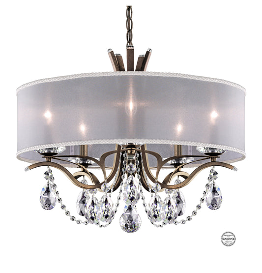 Schonbek Va8305N-23S1 5 Light Crystal Chandelier, Etruscan GoldBy Schonbek