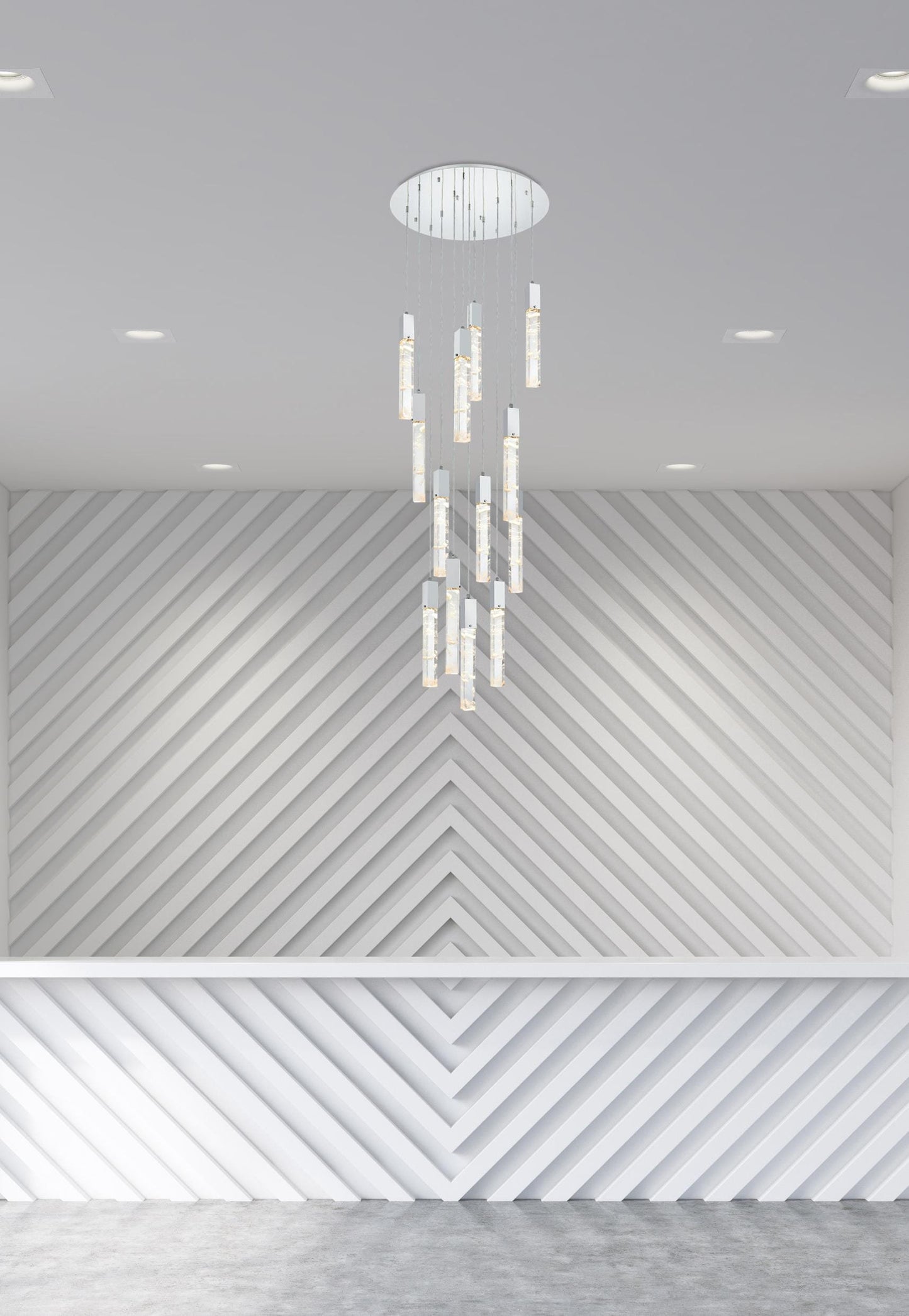 Home Living 30" Chandelier, ChromeBy Home Living
