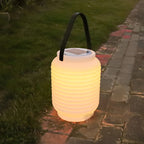 Portable Waterproof Cylinder LED White Solar Camping Lanterns Lights