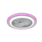 19.7" Bladeless Ceiling Fan with LED Light and Remote