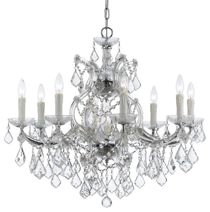 Crystorama Lighting Group 4408-CL-SAQ Maria Theresa 9 Light 26"W - PolishedBy Crystorama Lighting