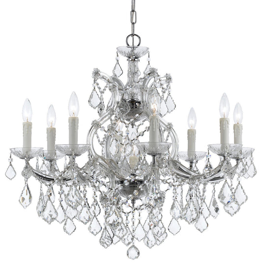 Crystorama Lighting Group 4408-CL-SAQ Maria Theresa 9 Light 26"W - PolishedBy Crystorama Lighting