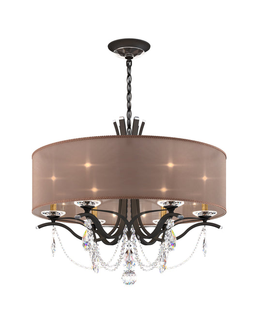 Schonbek Va8306N-51H3 6 Light Crystal Chandelier, BlackBy Schonbek