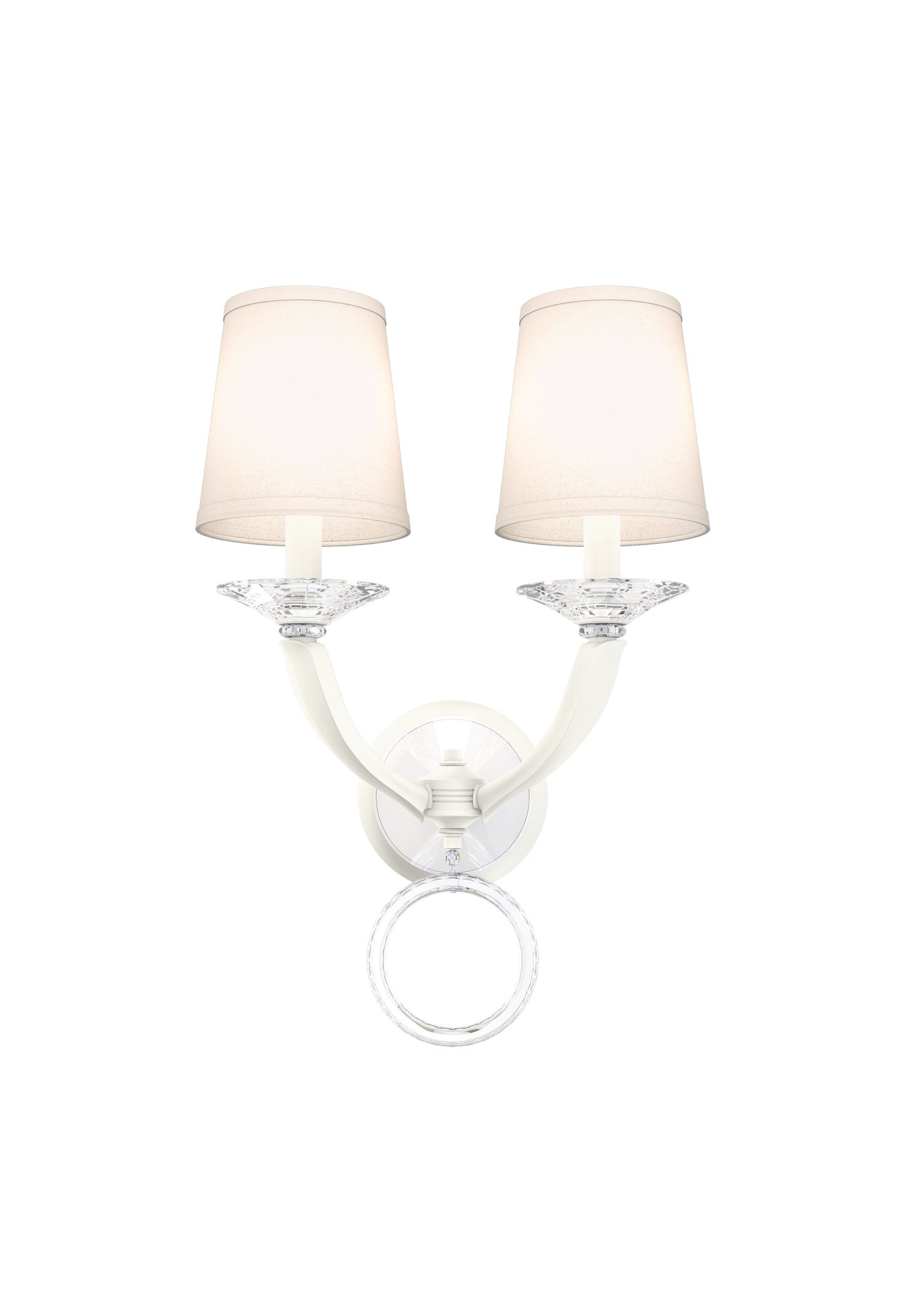 Schonbek Ma1002N-06O 2 Light Crystal Sconce, WhiteBy Schonbek
