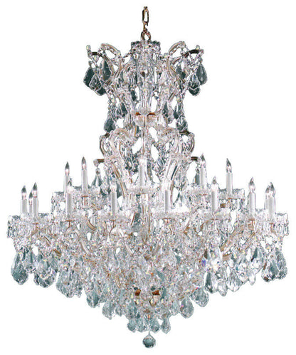 Crystorama 4424-GD-CL-SAQ Maria Theresa - Twenty-Five Light ChandelierBy Crystorama Lighting