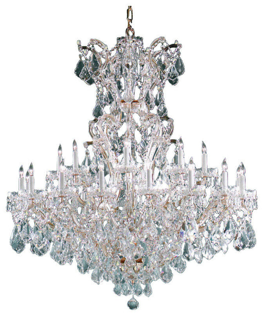 Crystorama 4424-GD-CL-SAQ Maria Theresa - Twenty-Five Light ChandelierBy Crystorama Lighting