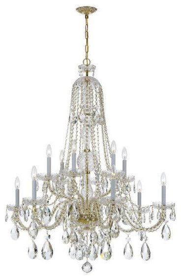 Crystal 6-Light Chandelier in Classic Style, 37.5"Wx48"HBy Crystorama Lighting