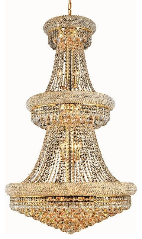Elegant Lighting Primo 32-Light Crystal Chandelier, Gold, Royal CutBy Elegant Furniture & Lighting