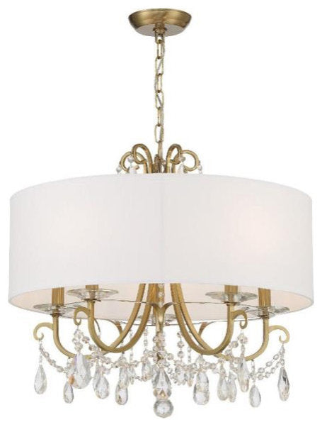 Othello 5 Light Chandelier in Classic Style, 24"Wx21"HBy Crystorama Lighting