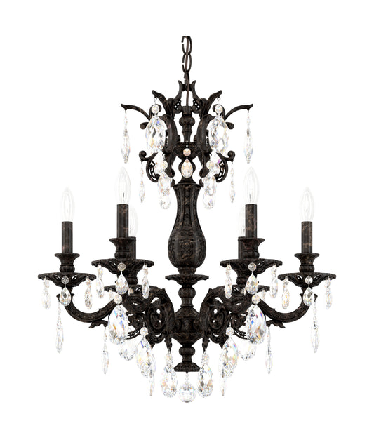 Schonbek 5676-76O 6 Light Crystal Chandelier, Heirloom BronzeBy Schonbek