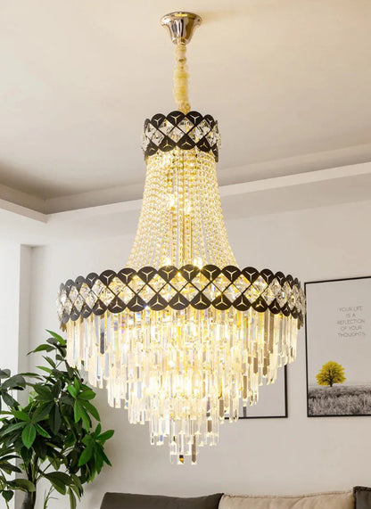 Chateauneuf-Grasse | Classical Duplex Crystal Chandelier, Dia31.5xh45.3" / Dia80xh115cm, Warm LightBy Miron Demid LLC