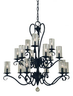 Ilsa Chandelier, 15-Light, Matte Black, 36"W (5027 MBLACK A07CZ)