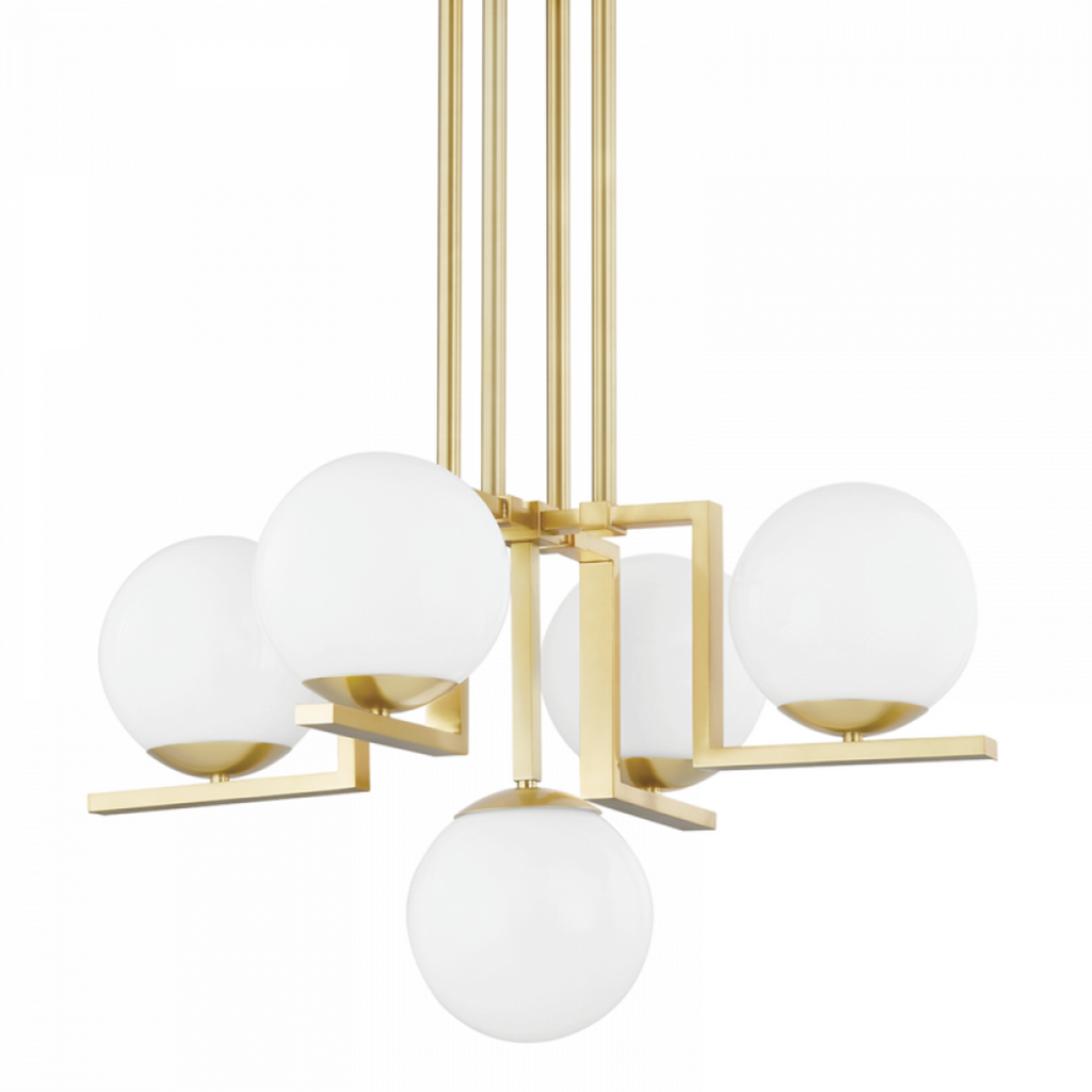 Dahlia Chandelier, 6-Light, Dark Smoke, 32.7"W (104350-SKT-07 4RY5MR)