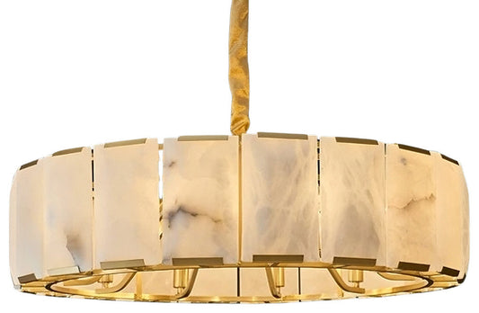 Natural Marble Contemporary Chandelier, 100cm/39"By Morsale.com