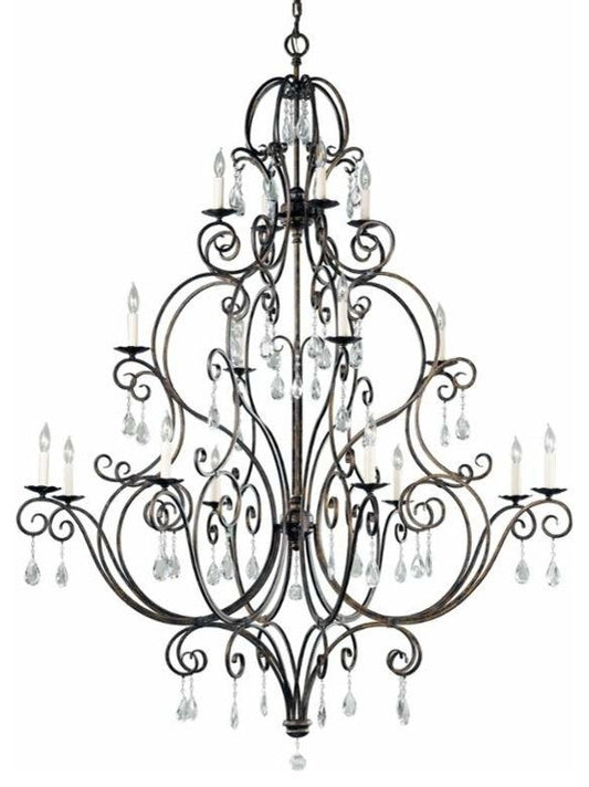 Feiss Chateau 16-Light Mocha Bronze up Chandelier - 53.5 in. x 69 in.By Feiss