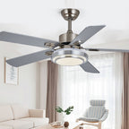 52 Inch Nordic Remote Control Frequency Conversion Timing Mute Ceiling Fan Light