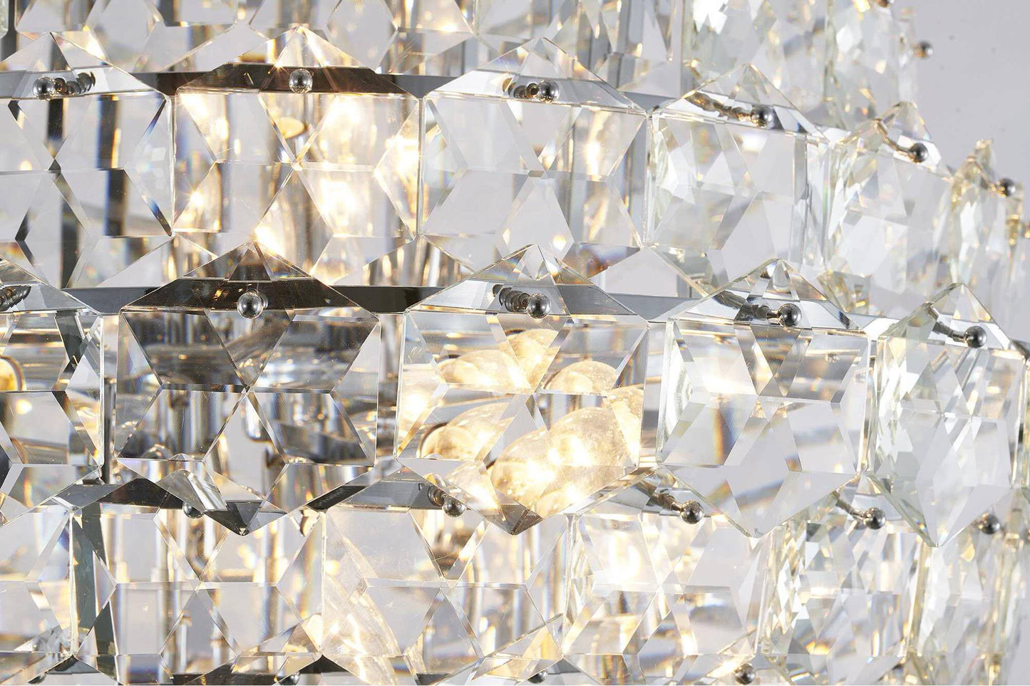 27-Light Chrome Crystal ChandelierBy Design Living